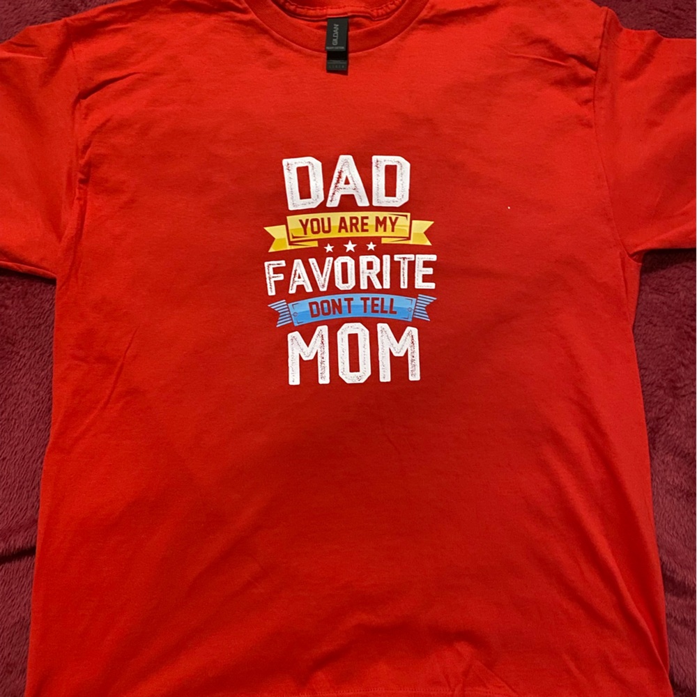 Vibrant Red Short Sleeve Tee with Playful Graphic
